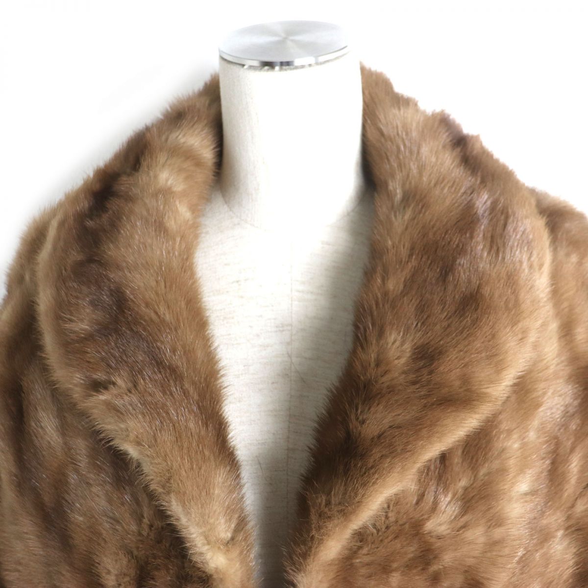 Mink Real Fur Shawl Stole Snood Set