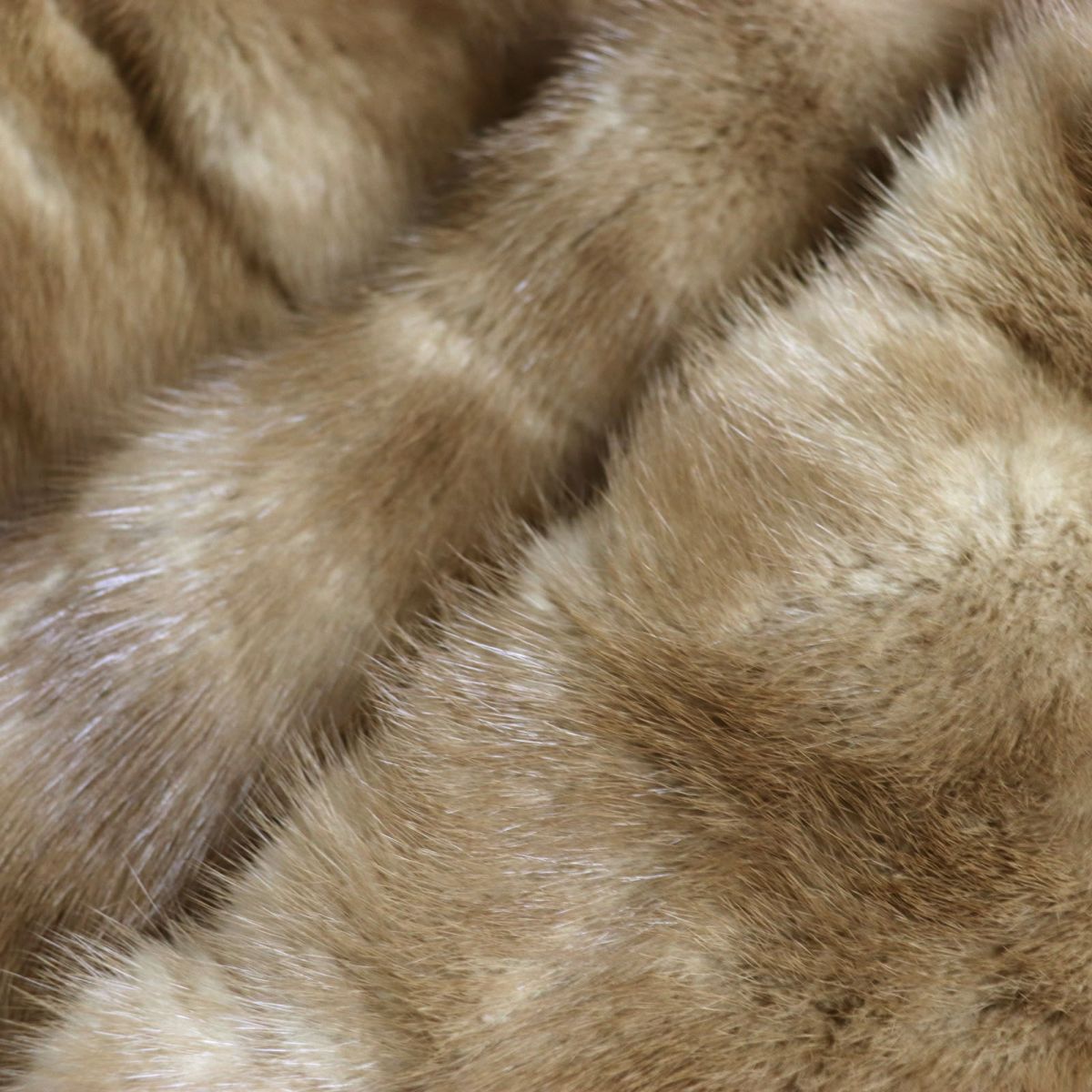 Mink Real Fur Shawl Stole Snood Set