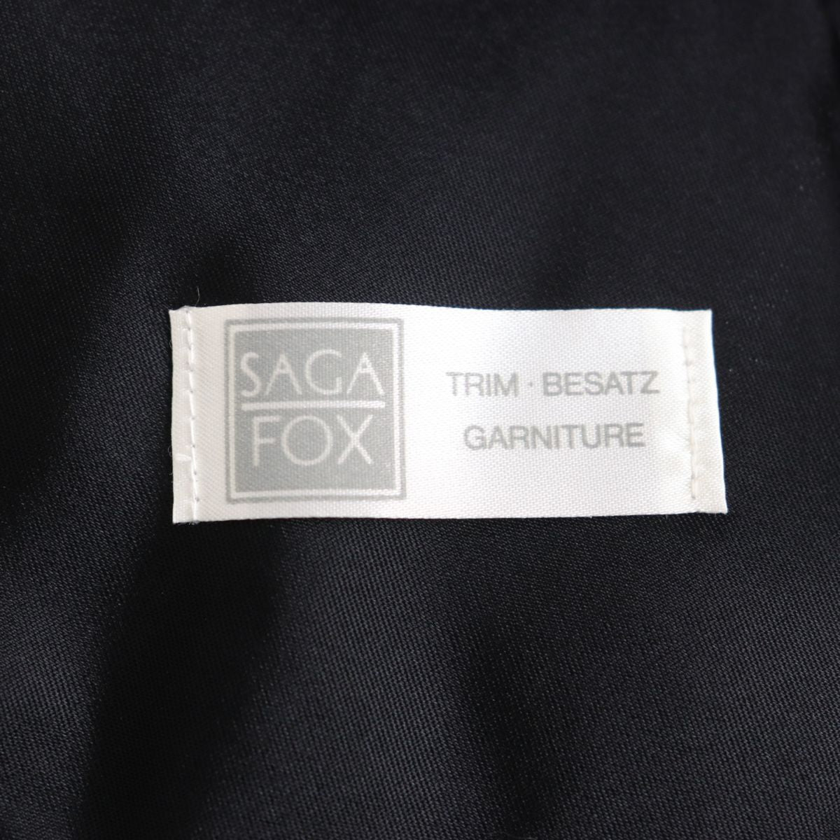 SAGA FOX Genuine Fur Shawl Brown Ivory