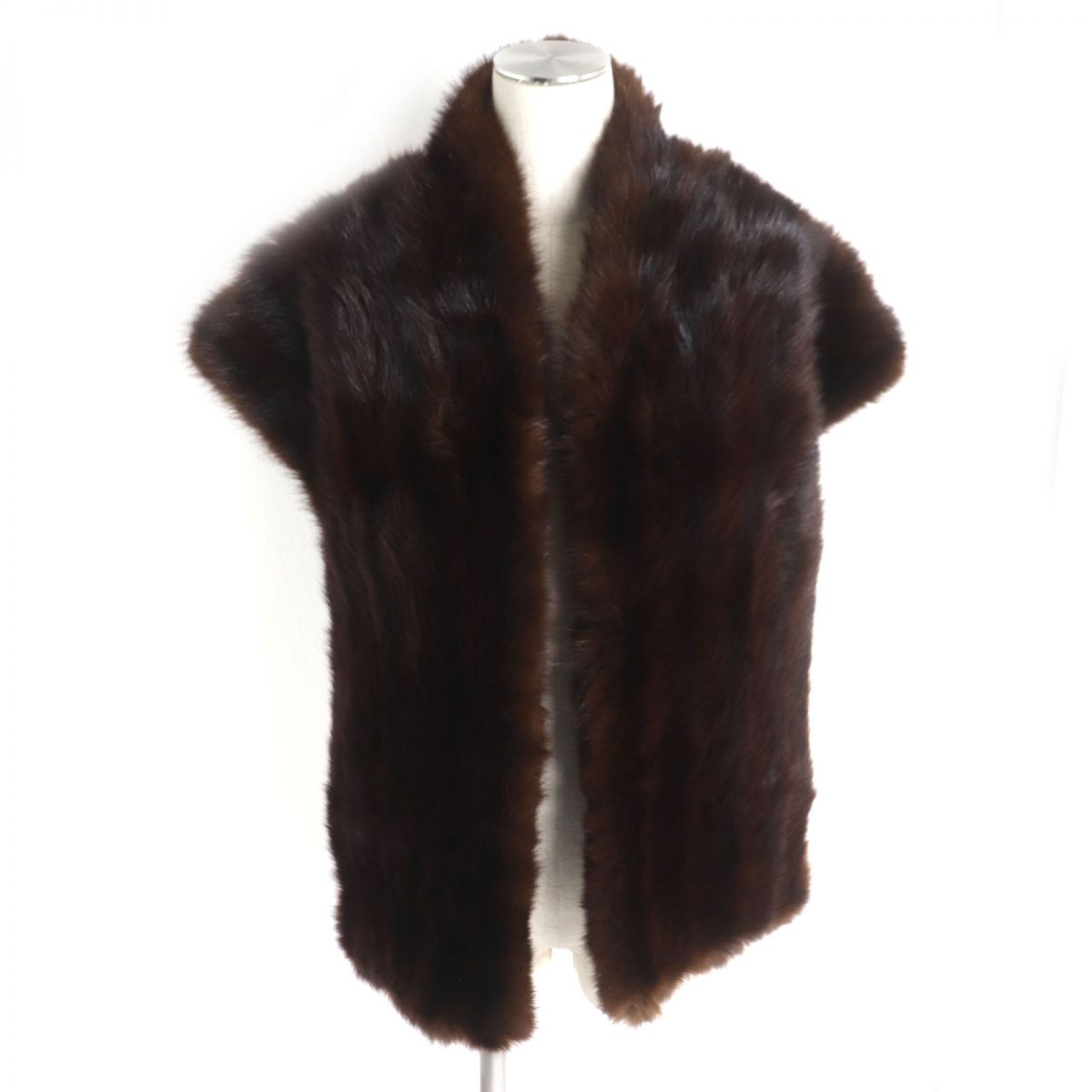 MITSUKOSHI SABLE Genuine Fur Shawl Stole