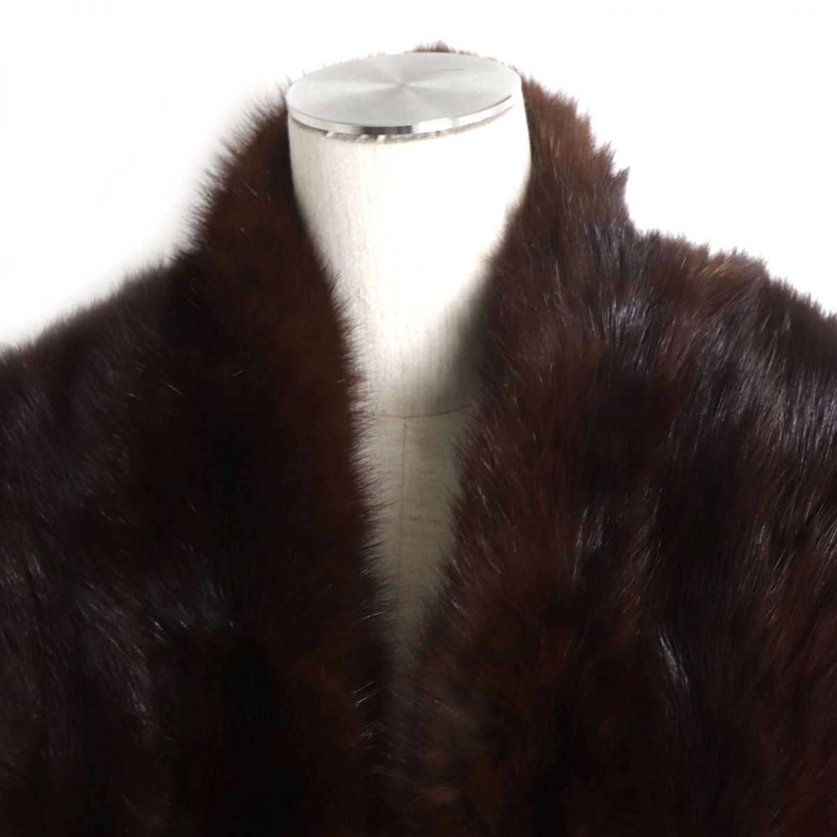 MITSUKOSHI SABLE Genuine Fur Shawl Stole