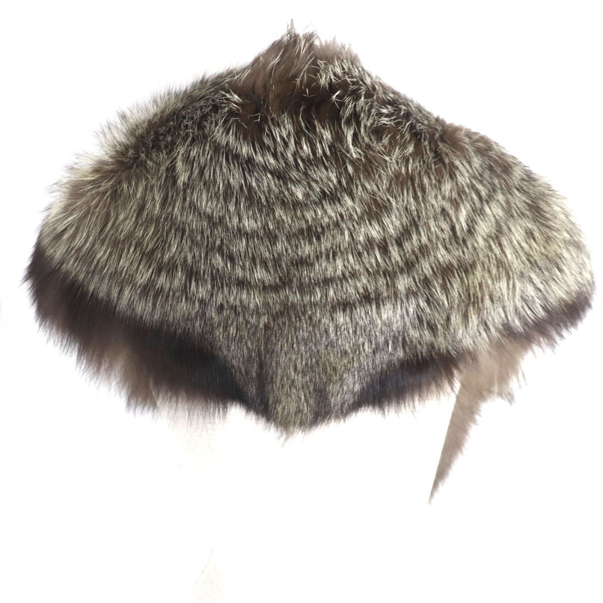 SAGA FOX Genuine Fur Shawl/Stole Brown White