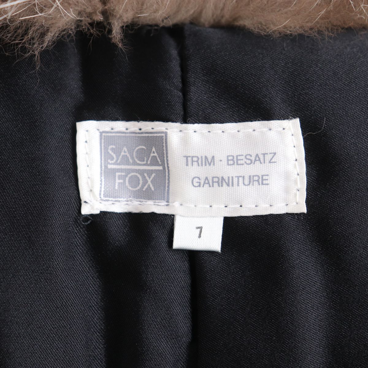 SAGA FOX Genuine Fur Large Shawl Stole