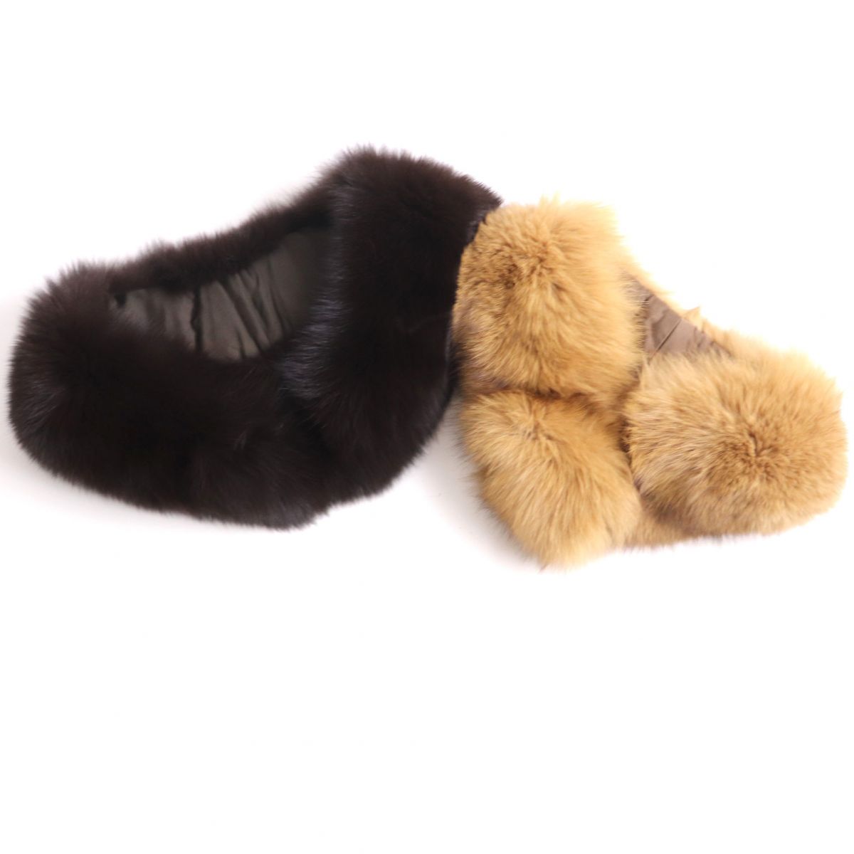 FOX Genuine Fur Tippet Shawl 2-Piece Set