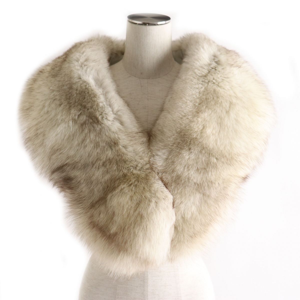 SAGA FOX Genuine Fur Shawl Stole Set