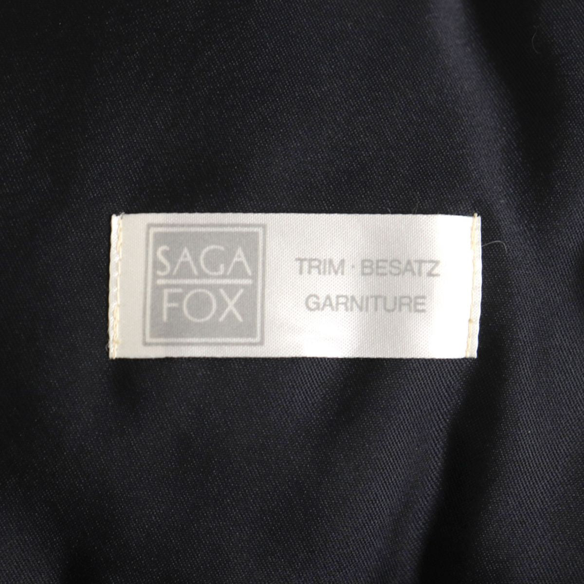 SAGA FOX Genuine Fur Tippet Shawl Stole Brown White