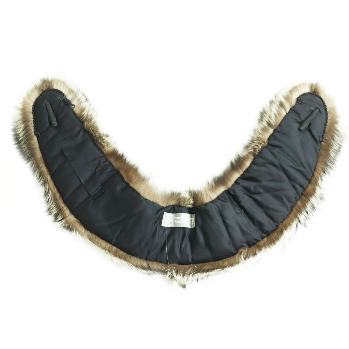 SAGA FOX Genuine Fur Shawl/Stole White Brown