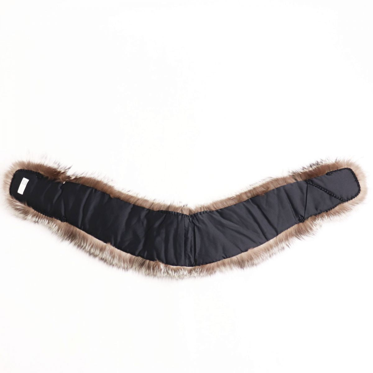 SAGA FOX Genuine Fur Shawl Tippet Gray Brown