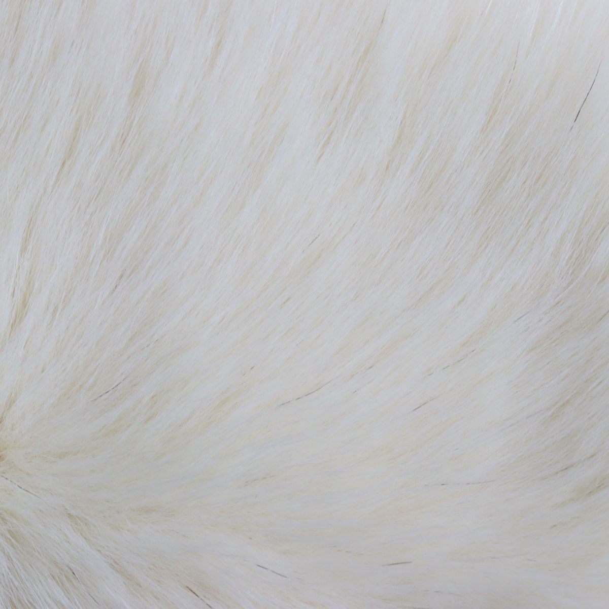 SAGA FOX Genuine Fur Shawl Stole Ivory