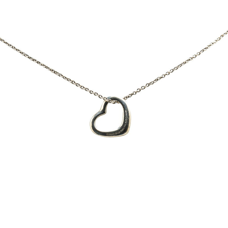 Tiffany & Co Open Heart Necklace Silver