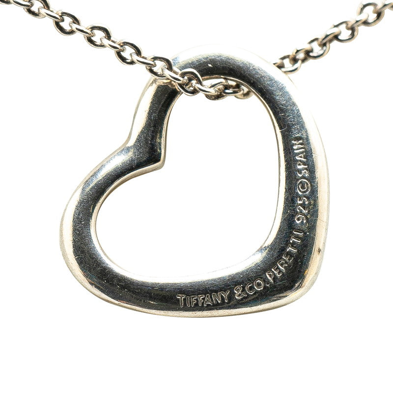 Tiffany & Co Open Heart Necklace Silver