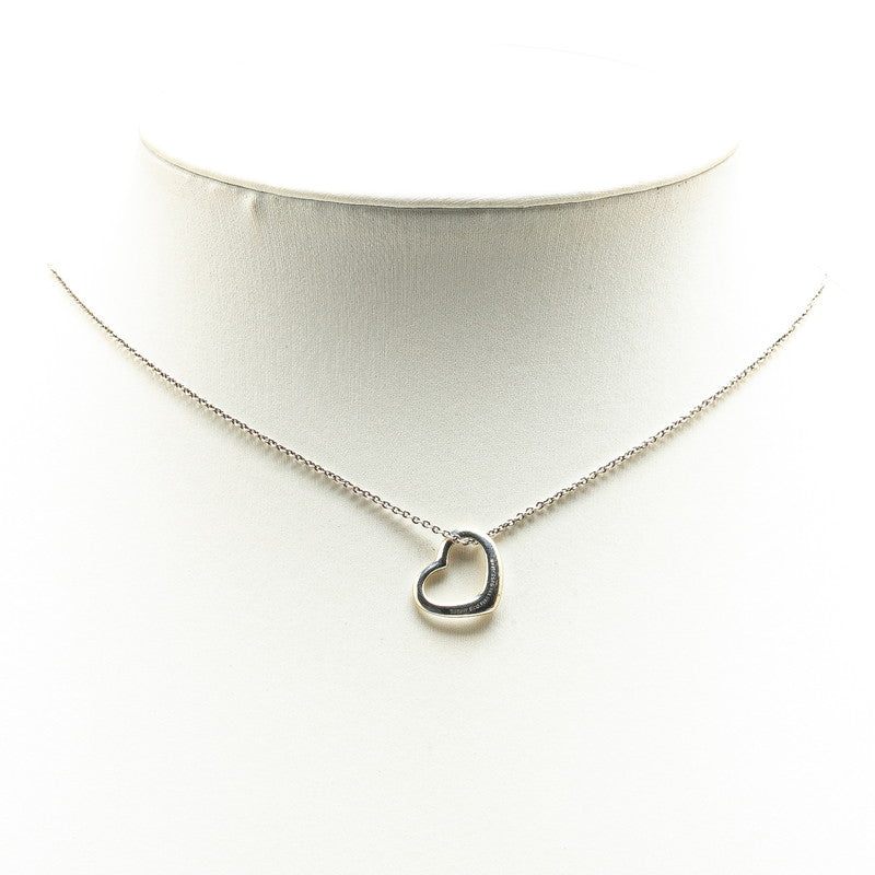 Tiffany & Co Open Heart Necklace Silver