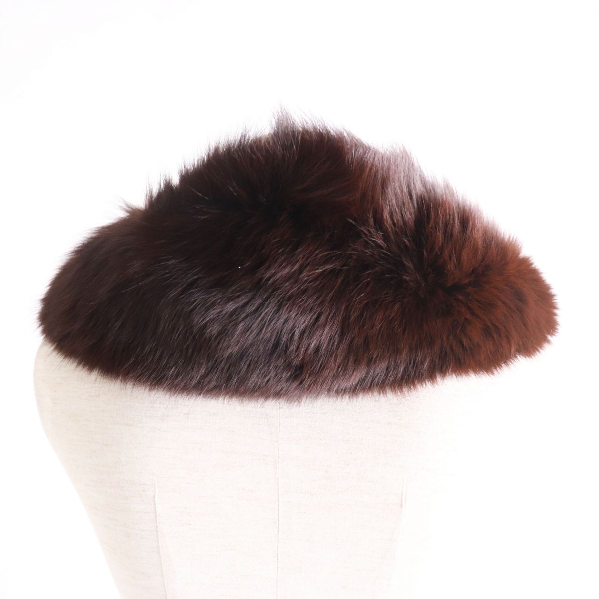 SAGA FOX Genuine Fur Shawl Stole Tippet Brown