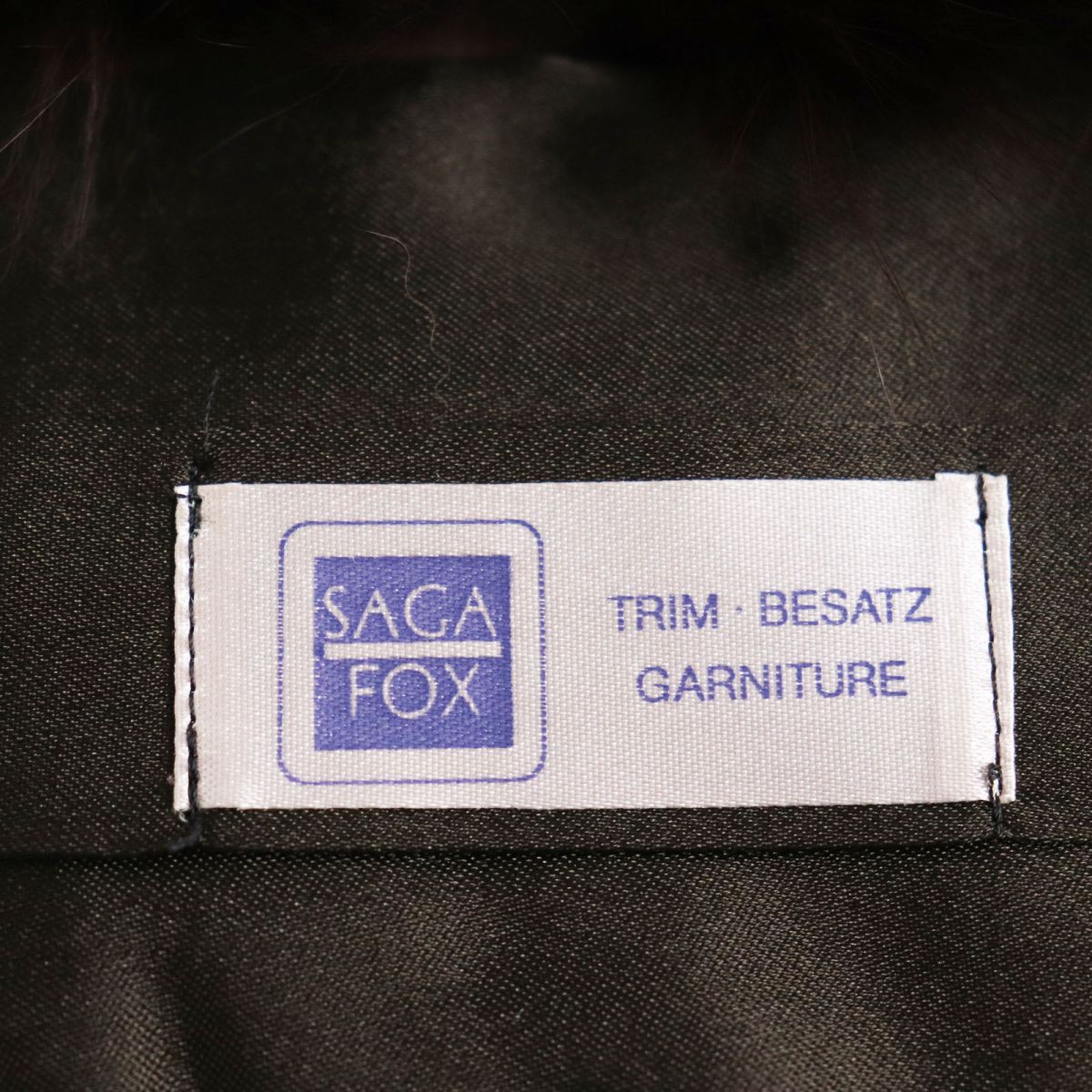 SAGA FOX Genuine Fur Shawl Stole Tippet Brown