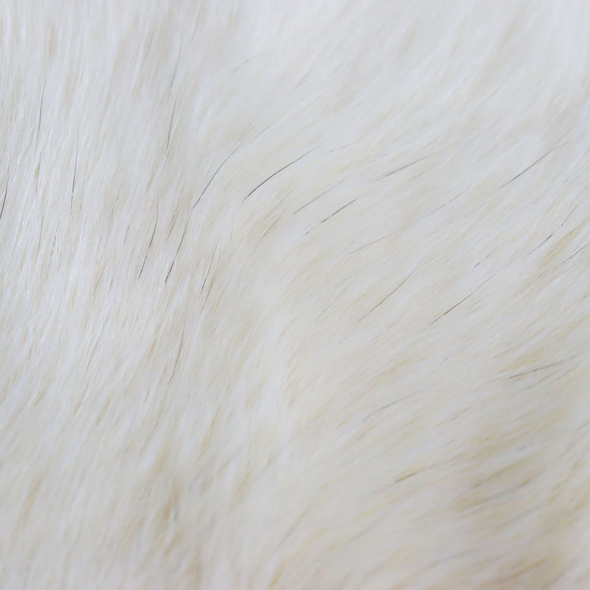 SAGA FOX Genuine Fur Shawl Stole Tippet Ivory