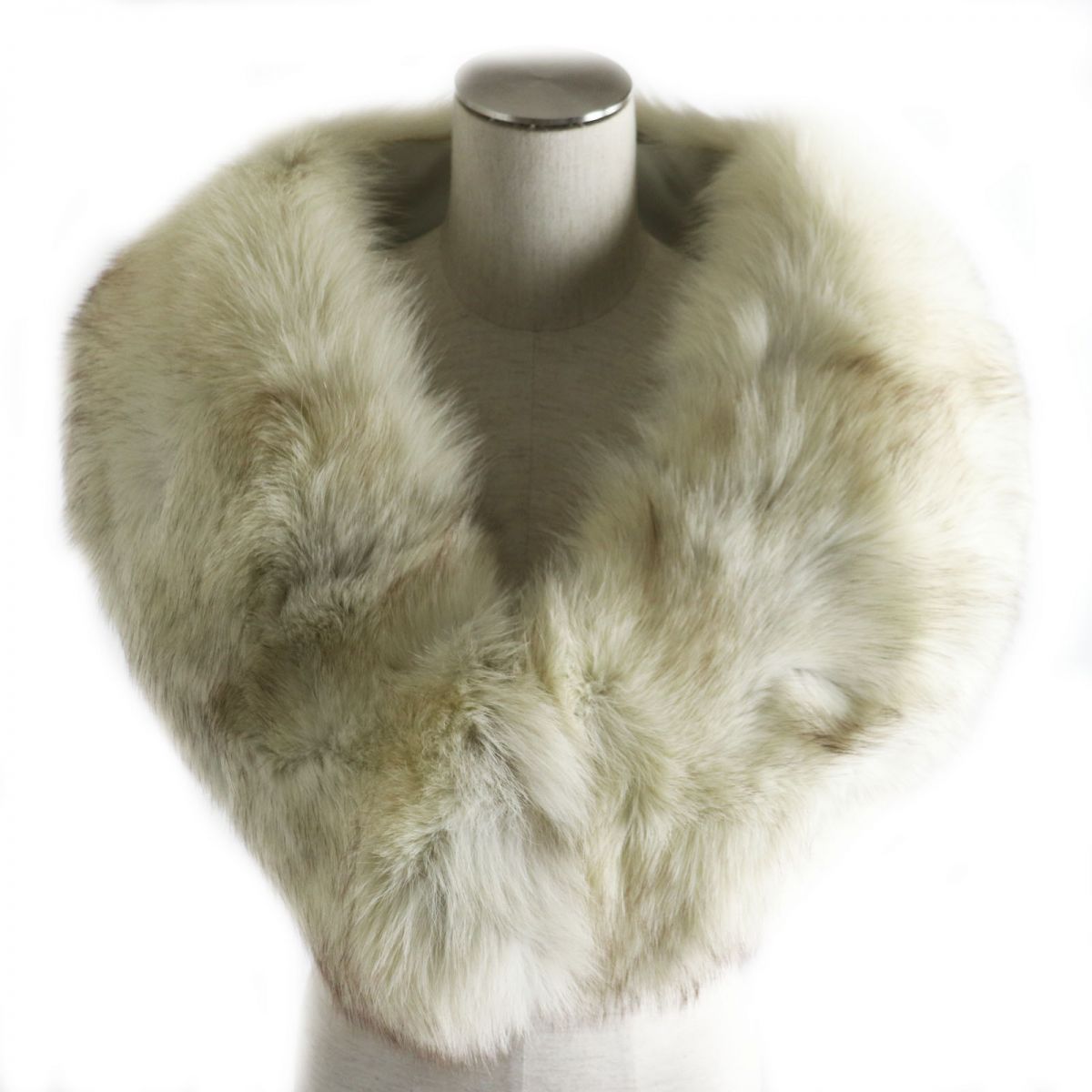 SAGA FURS Fox Genuine Fur Shawl Stole