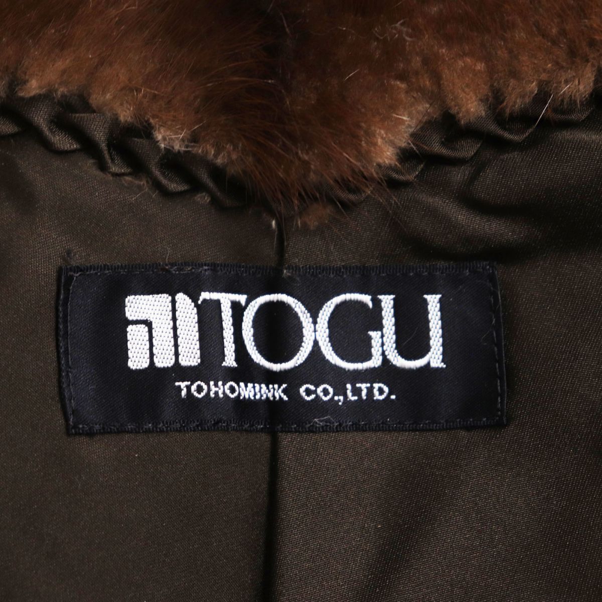 TOGU MINK Real Fur Shawl Brown