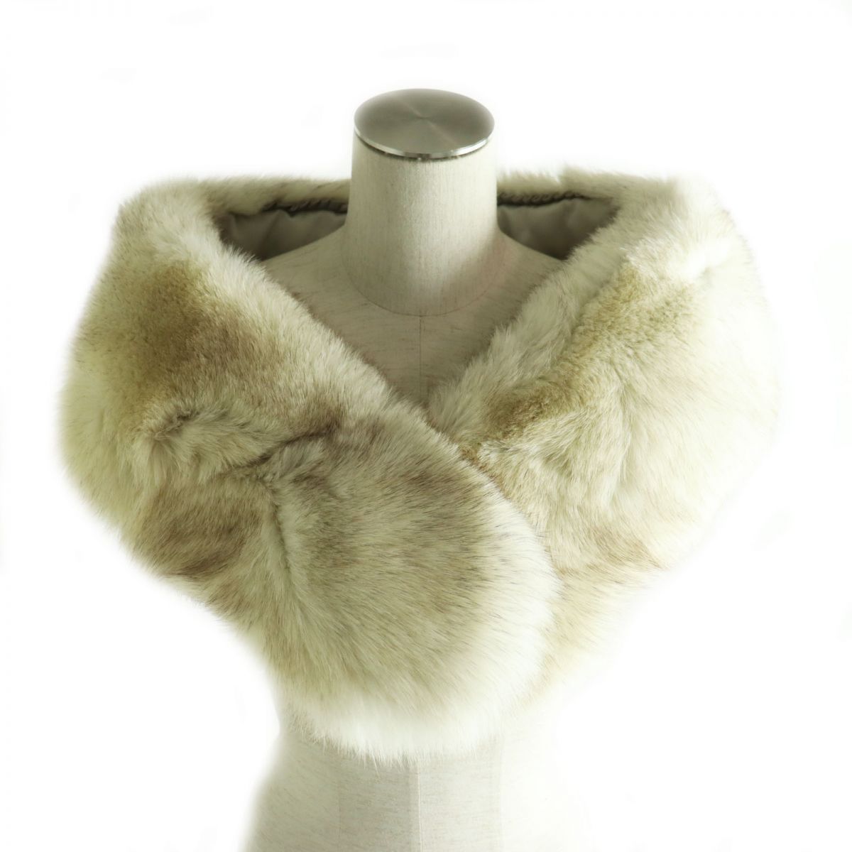 SAGA FOX Genuine Fur Shawl Stole Tippet