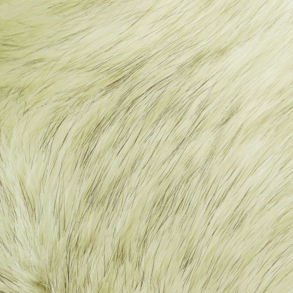 FOX Fur Shawl Stole Tippet Ivory Brown