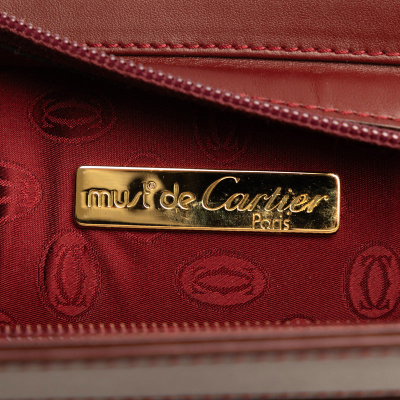 Cartier Must Line Leather Clutch Bag in Very Good Condition