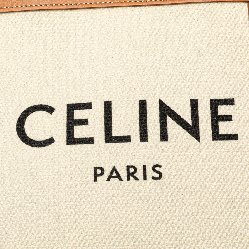 Celine Mini Vertical Cabas Canvas Handbag