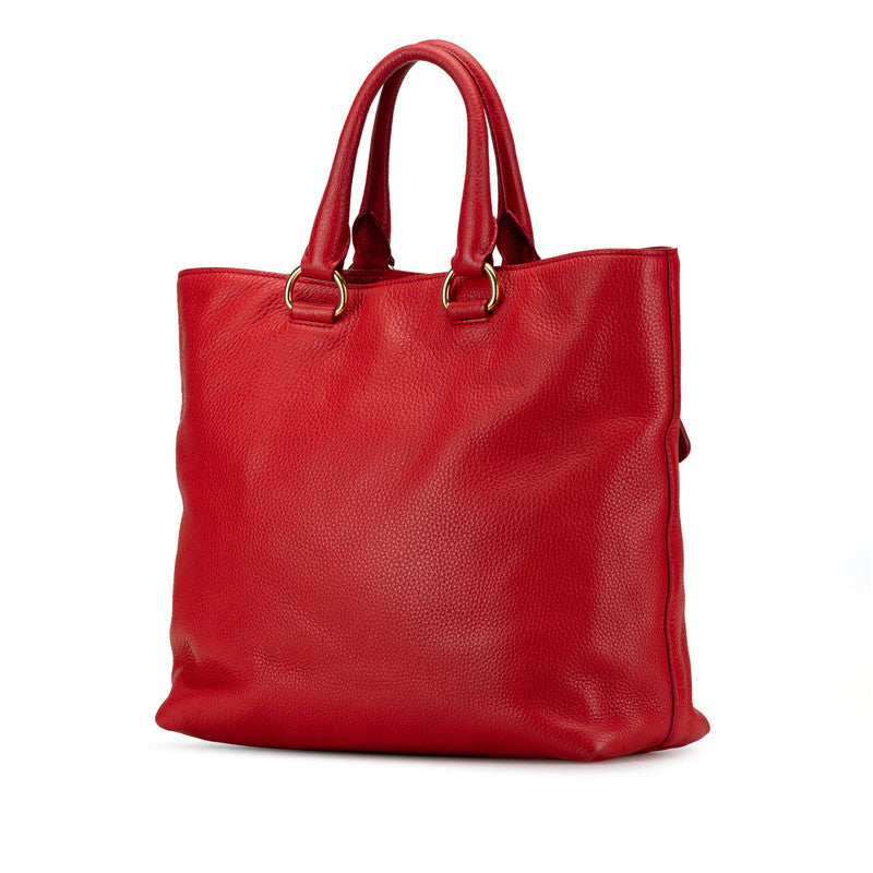 Prada Leather 2WAY Tote Bag BN2865 Red