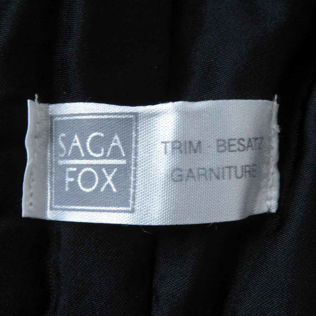 SAGA FOX Genuine Fur Shawl Stole Brown Ivory