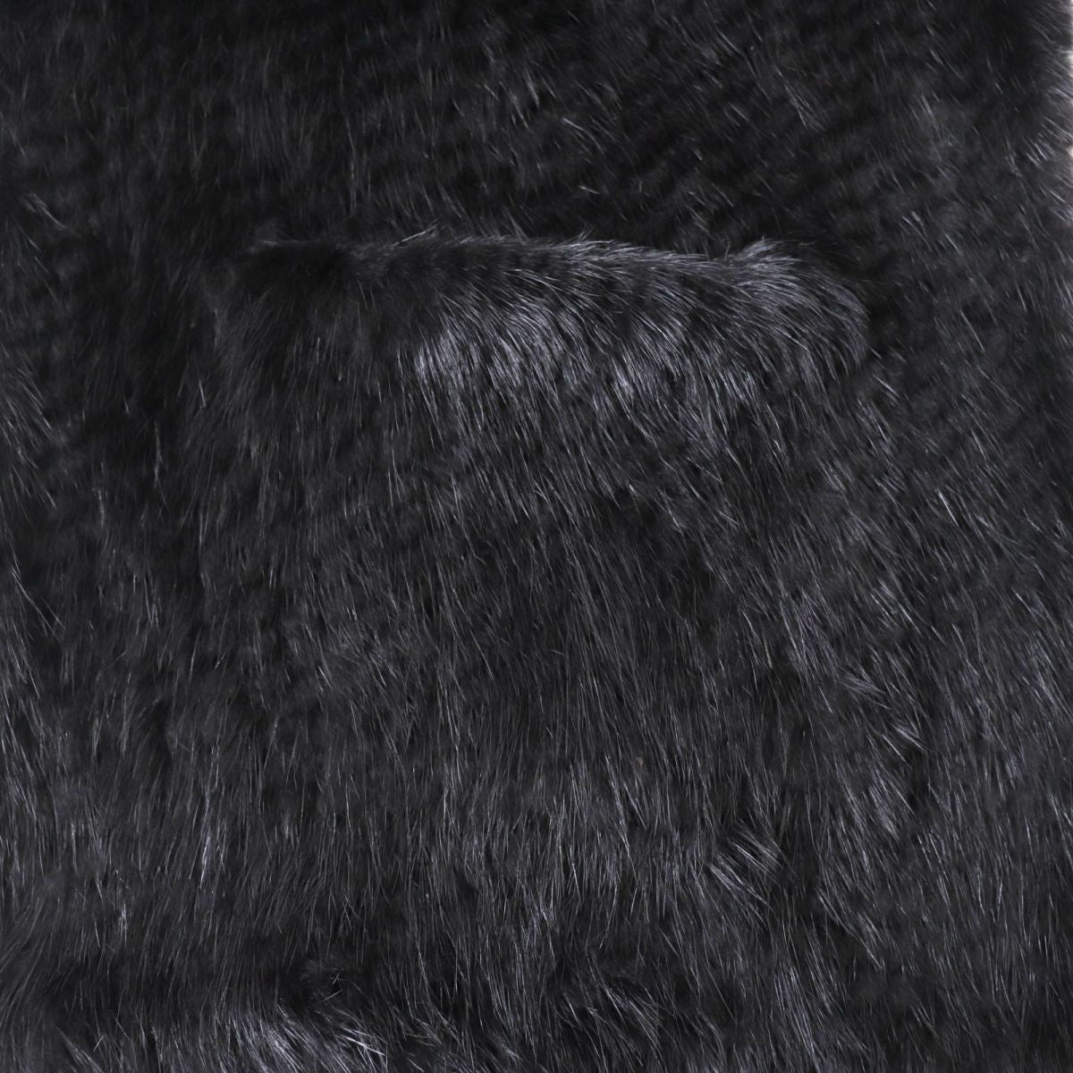 Mink Lightweight Fur Shawl with Tassels and Pockets