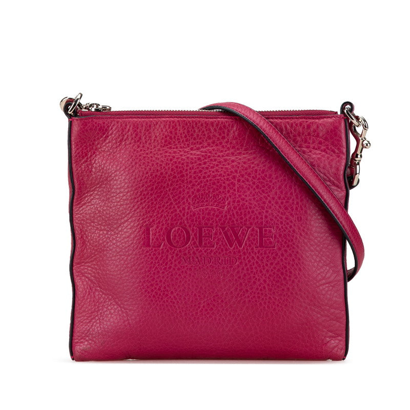 Loewe Heritage Leather Shoulder Bag Pink