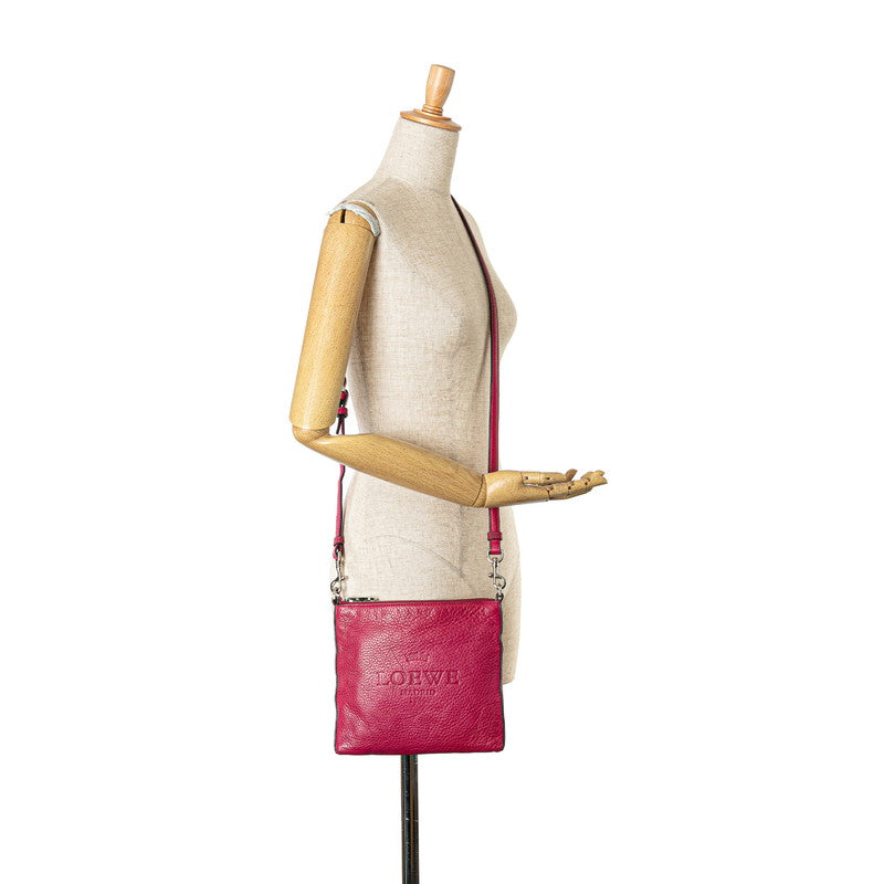 Loewe Heritage Leather Shoulder Bag Pink