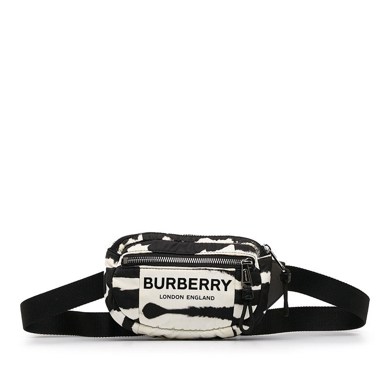 Burberry Nylon Logo Zebra Body Bag Waist Bag