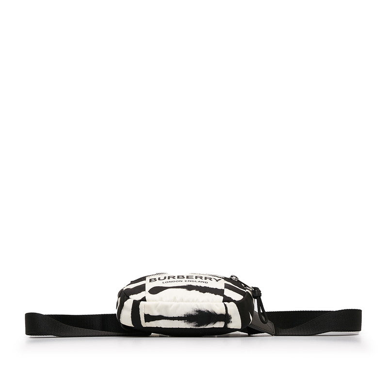 Burberry Nylon Logo Zebra Body Bag Waist Bag