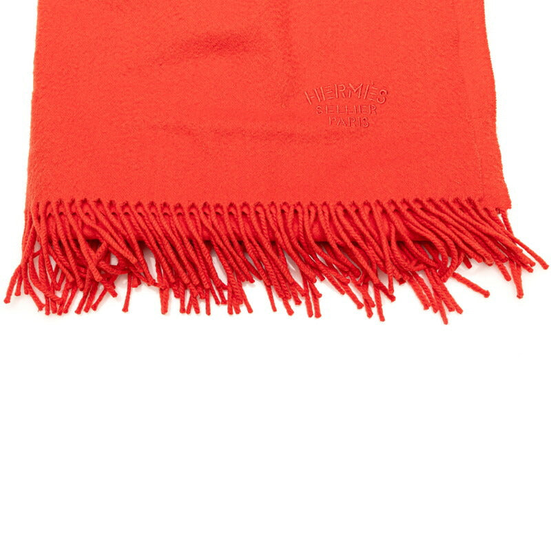 Hermes Cashmere Scarf Red