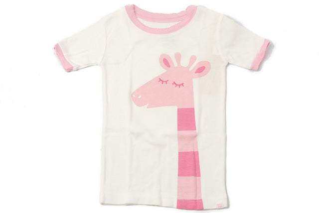 GAP Baby Girls Pajama Set Giraffe Light Pink in Pristine Condition