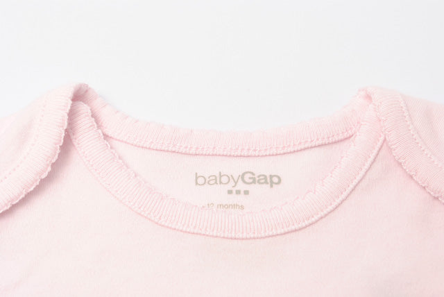 GAP Baby Girls Long Sleeve Bodysuit Light Pink in Pristine Condition