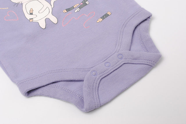 GAP Baby Girls Long Sleeve Bodysuit Purple in Pristine Condition