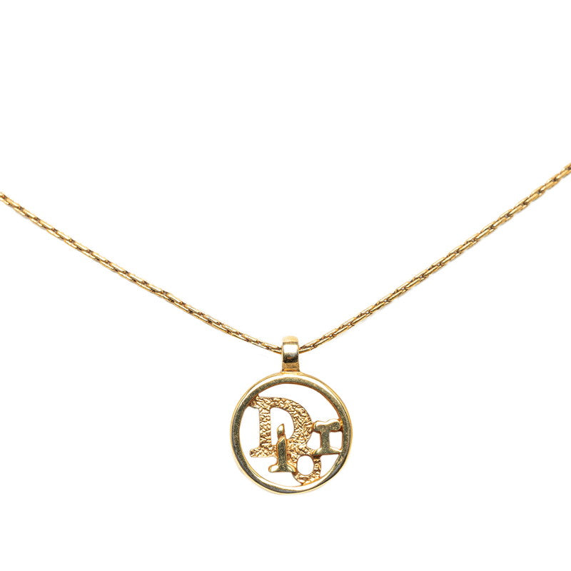 Dior Logo Gold Plated Necklace