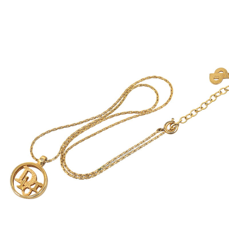 Dior Logo Gold Plated Necklace