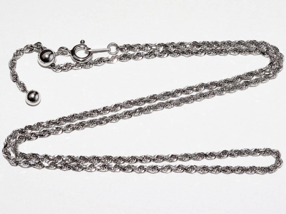 K18WG White Gold Necklace Chain