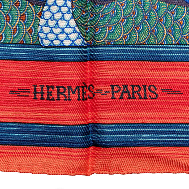 Hermes Silk Scarf Mare aux Canards