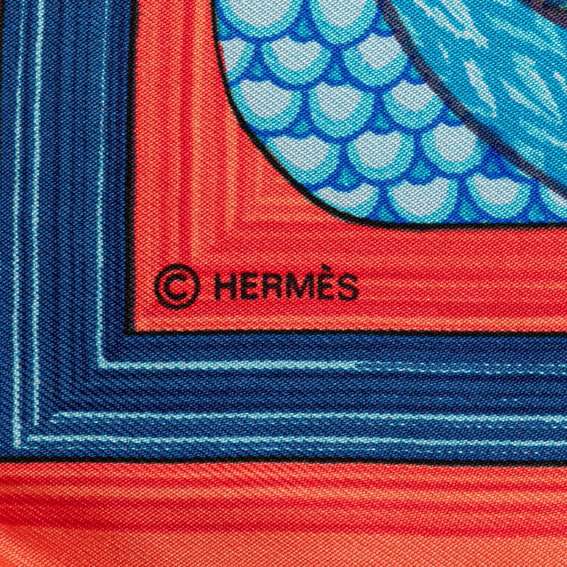 Hermes Silk Scarf Mare aux Canards