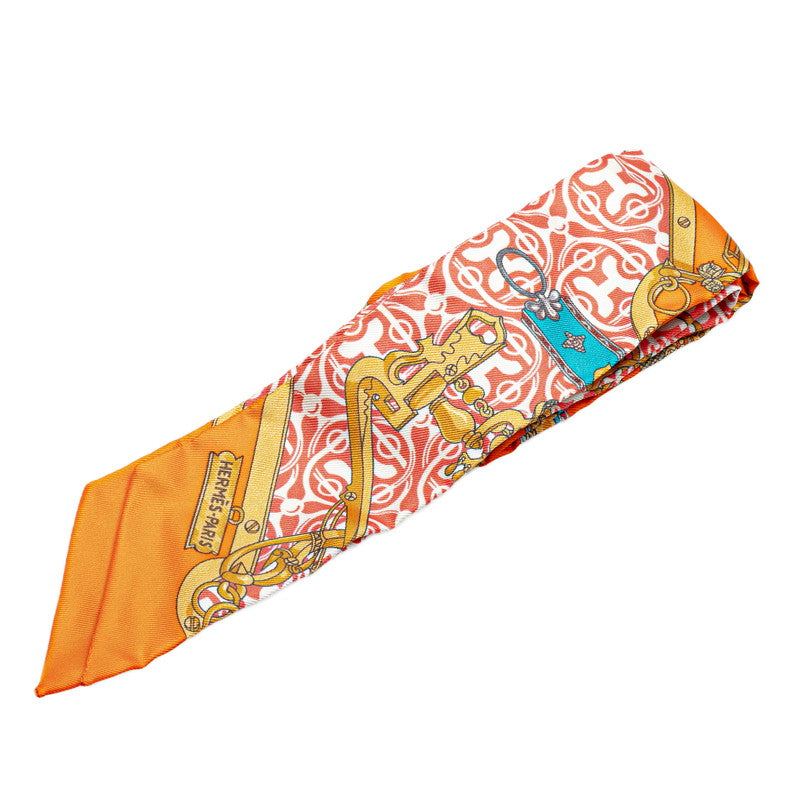 Hermes Silk Twilly Scarf MORS ET GOURMETTES REMIX