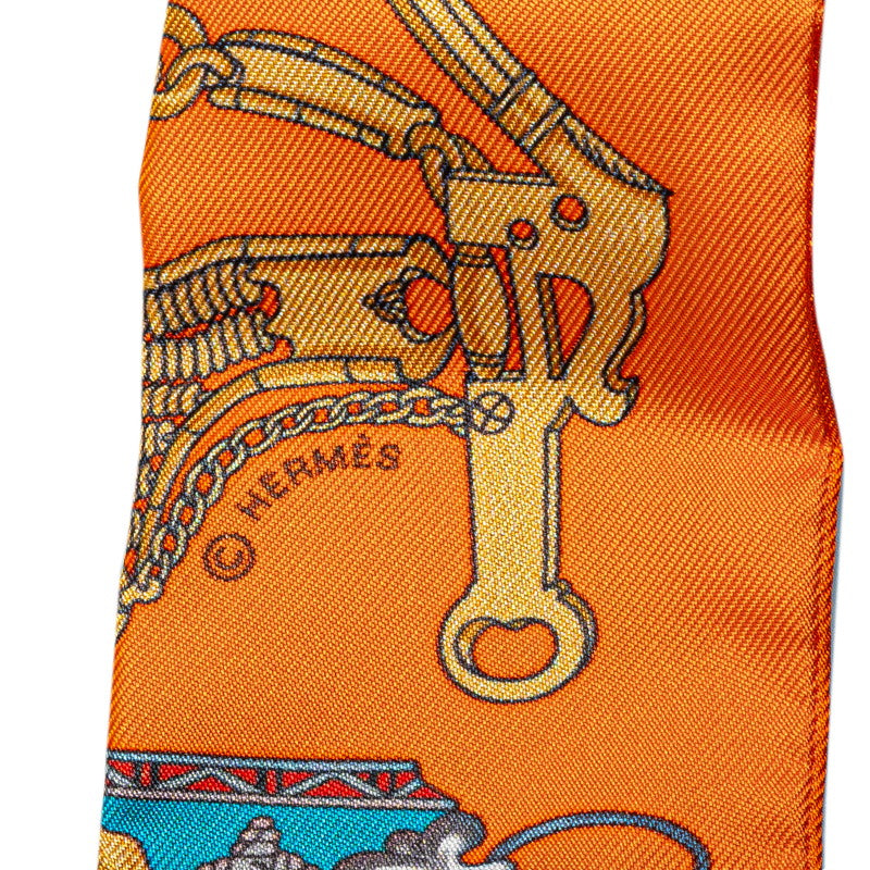 Hermes Silk Twilly Scarf MORS ET GOURMETTES REMIX