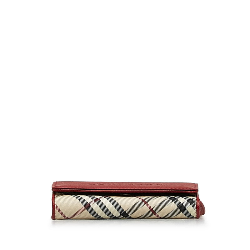 Burberry Nova Check Canvas Leather 4-Key Case