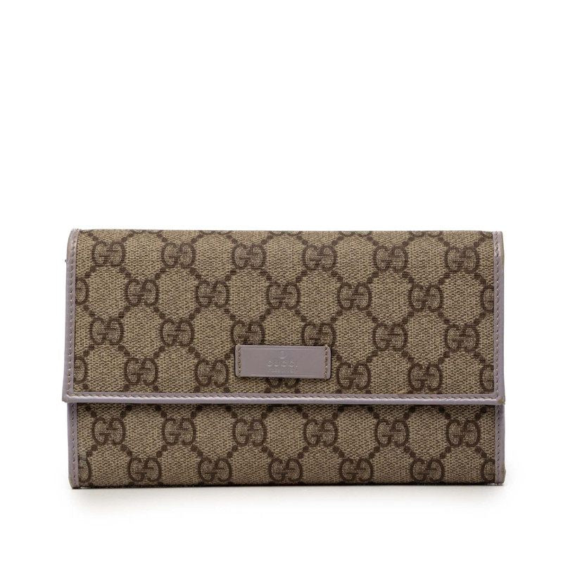 Gucci GG Supreme PVC Long Wallet