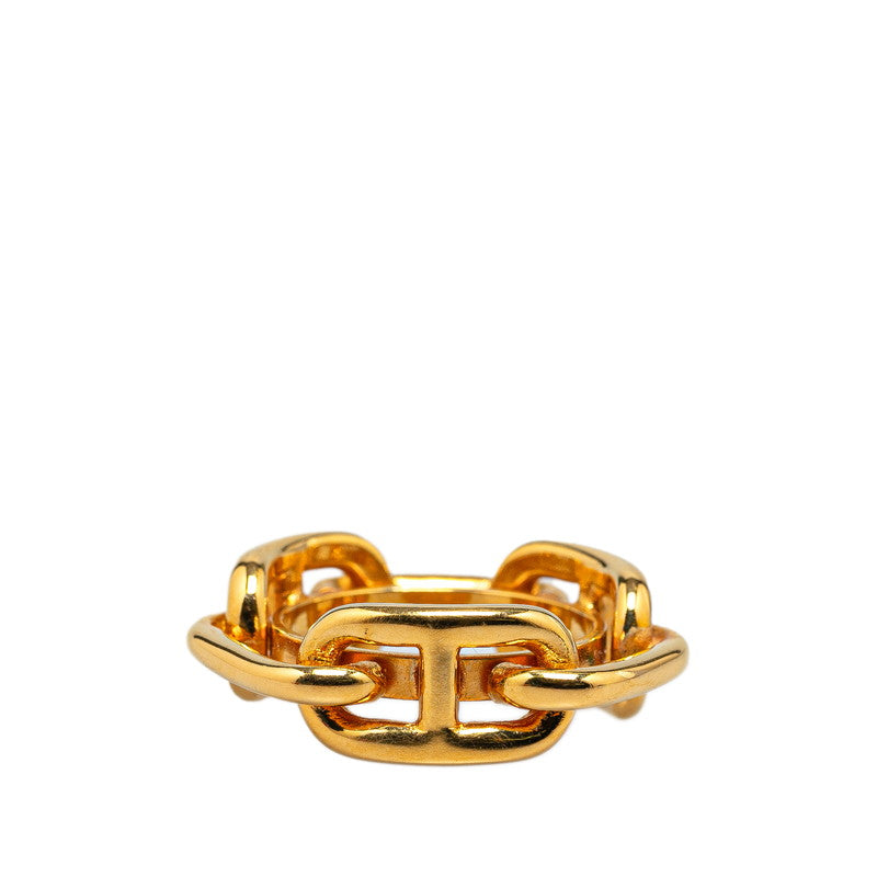 Hermes Chain D'Ancre Scarf Ring Gold