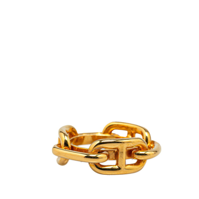 Hermes Chain D'Ancre Scarf Ring Gold