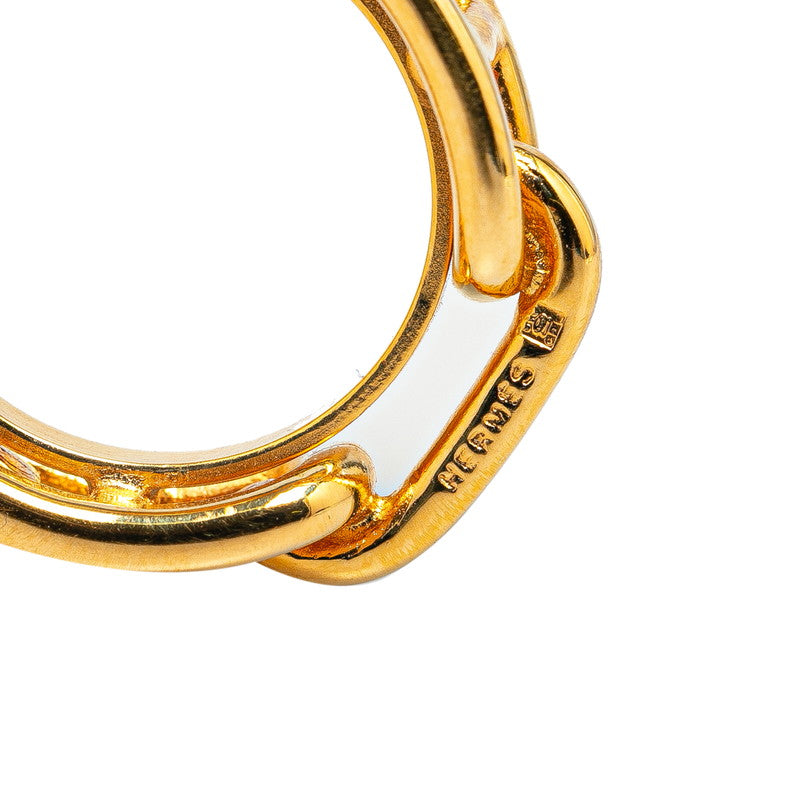 Hermes Chain D'Ancre Scarf Ring Gold