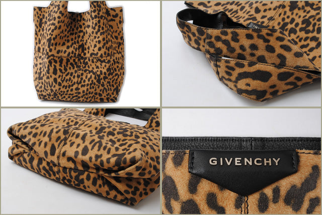 Givenchy Suede/Lambskin Leopard Tote Bag