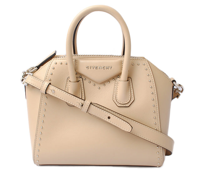 Givenchy Antigona Mini Handbag/Shoulder Bag Beige